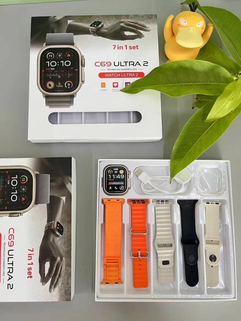 Ultra Smart Watch With 7 In 1 Strap