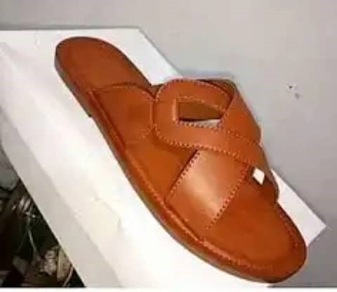 flat brown pam'slippers
