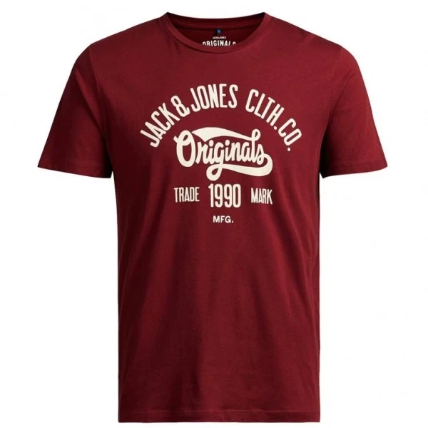 Jack & Jones Men's Original 1990 Tee- Wine